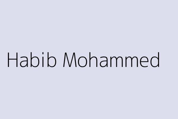 Habib Mohammed